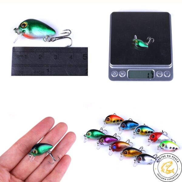 Kit iscas de pesca Crankbait - Diversos modelos